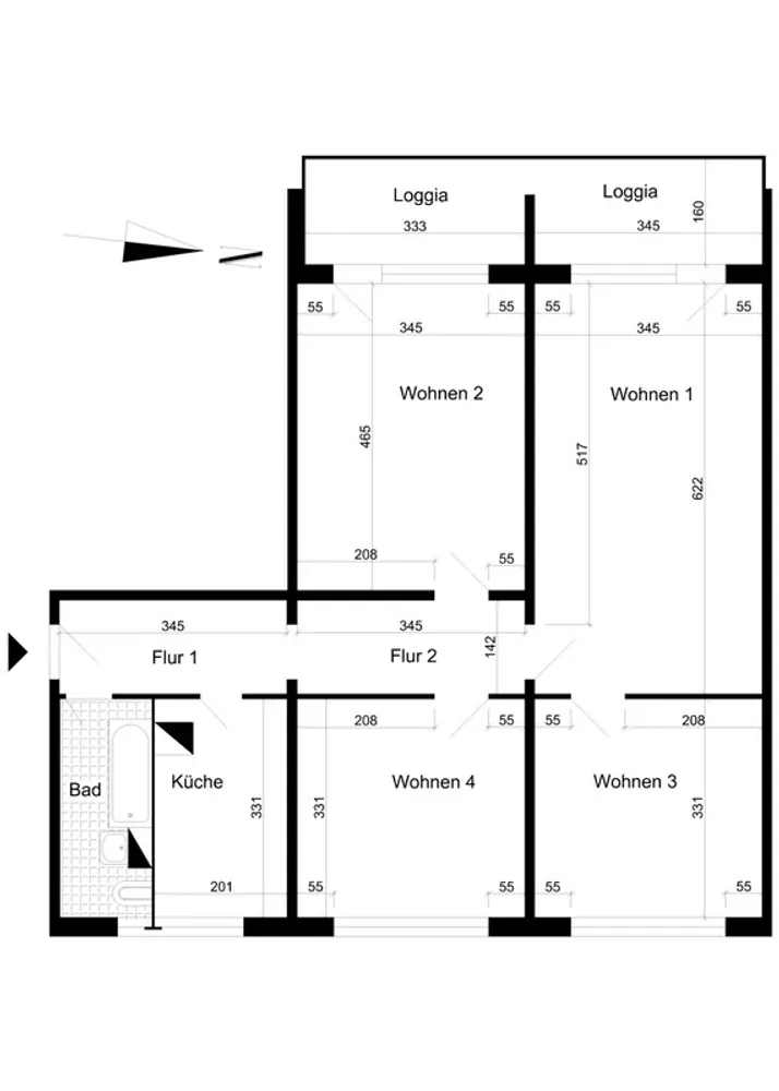 4 room apartment with 87 m² in Magdeburg – Photo 1