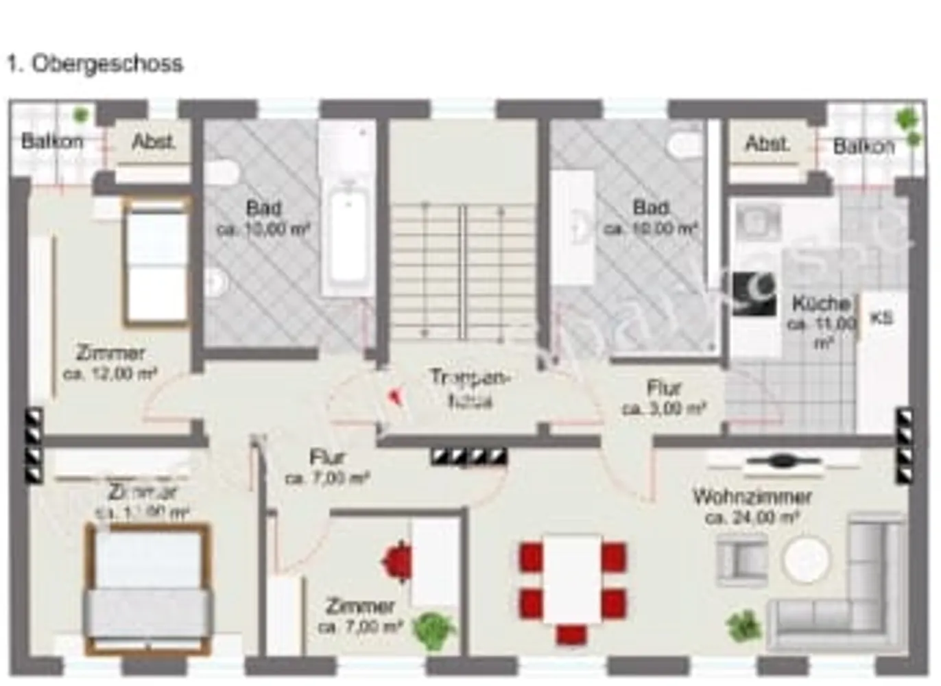 4 Zimmer Wohnung mit 93 m² in Bremen – Bild 1