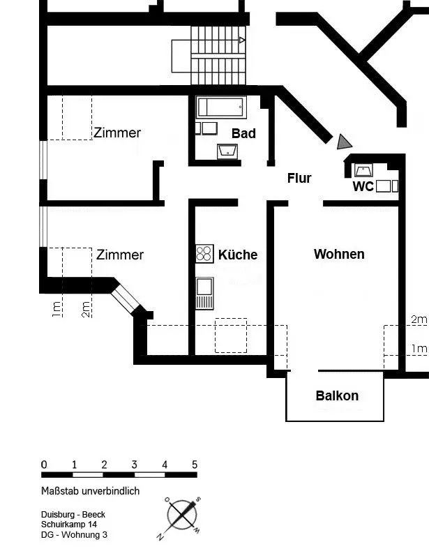3 Zimmer Wohnung mit 77 m² in Duisburg – Bild 5