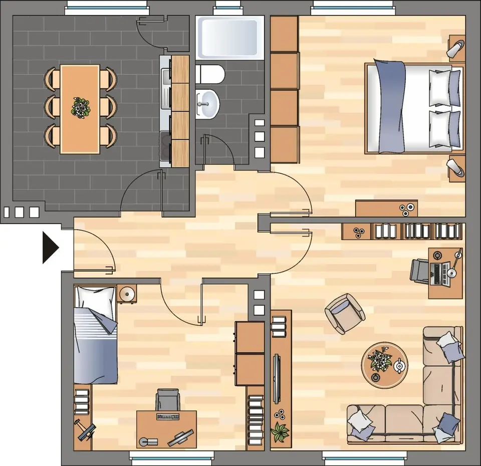 3 Zimmer Wohnung mit 62 m² in Wilhelmshaven – Bild 7