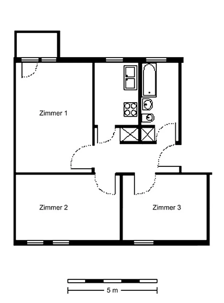 3 Zimmer Wohnung mit 75 m² in Berlin – Bild 2