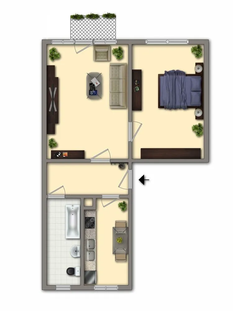 2 Zimmer Wohnung mit 48 m² in Chemnitz – Bild 4