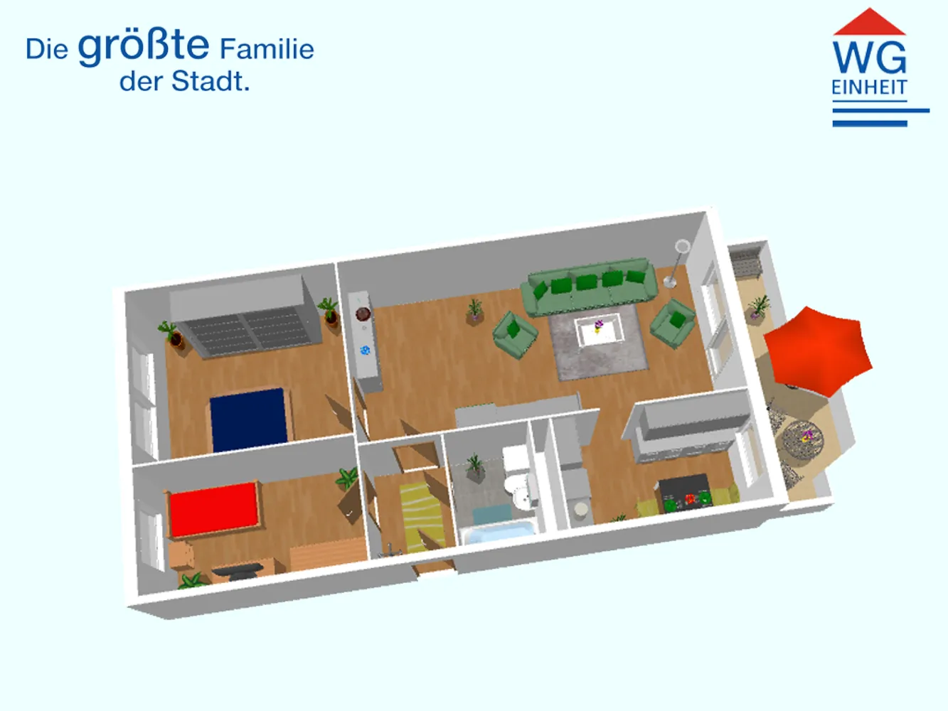 3 Zimmer Wohnung mit 71 m² in Chemnitz – Bild 2