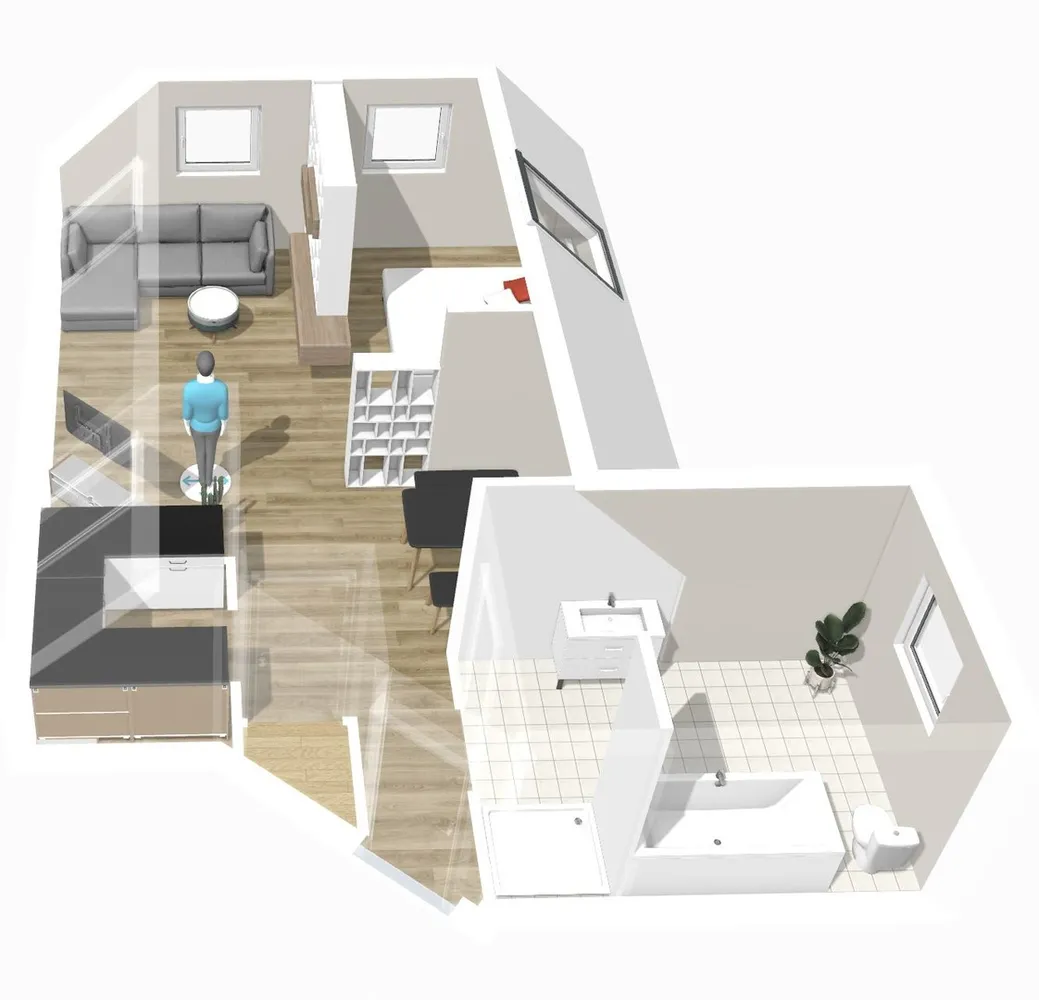 1 Zimmer Wohnung mit 40 m² in Bielefeld – Bild 3