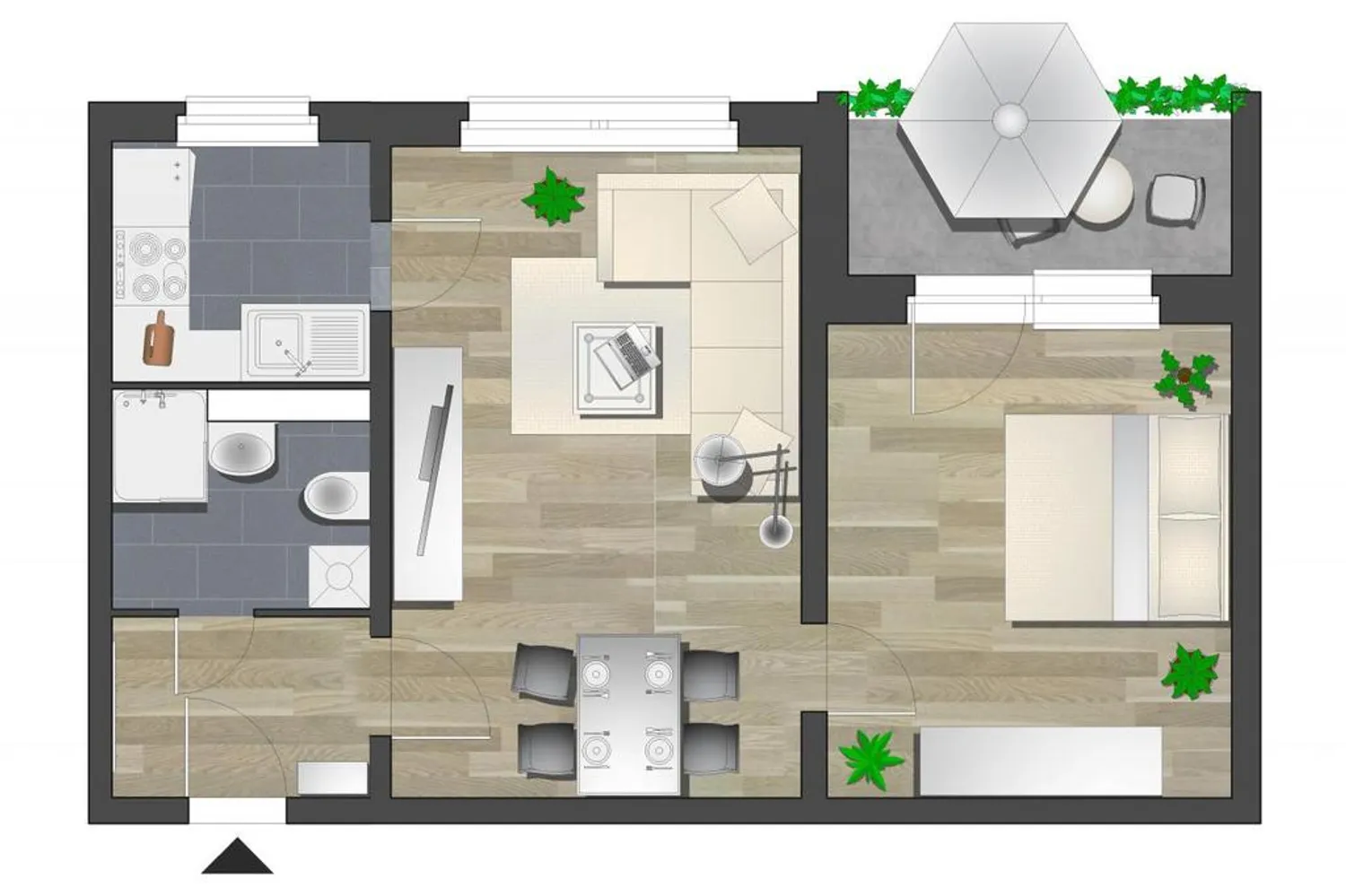 2 Zimmer Wohnung mit 45 m² in Chemnitz – Bild 4