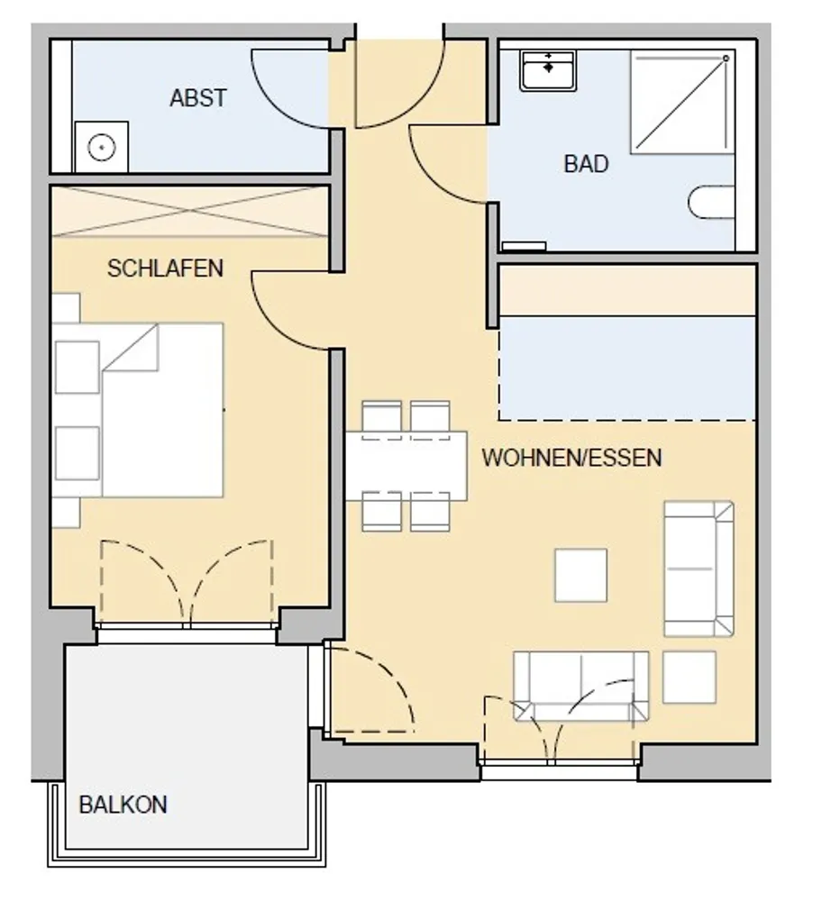 2 Zimmer Wohnung mit 61 m² in Braunschweig – Bild 2