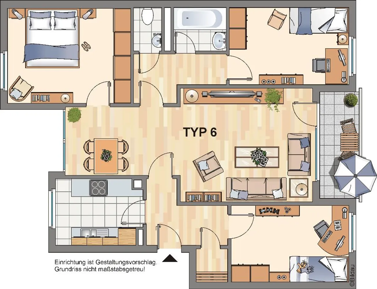 5 Zimmer Wohnung mit 85 m² in Essen – Bild 2
