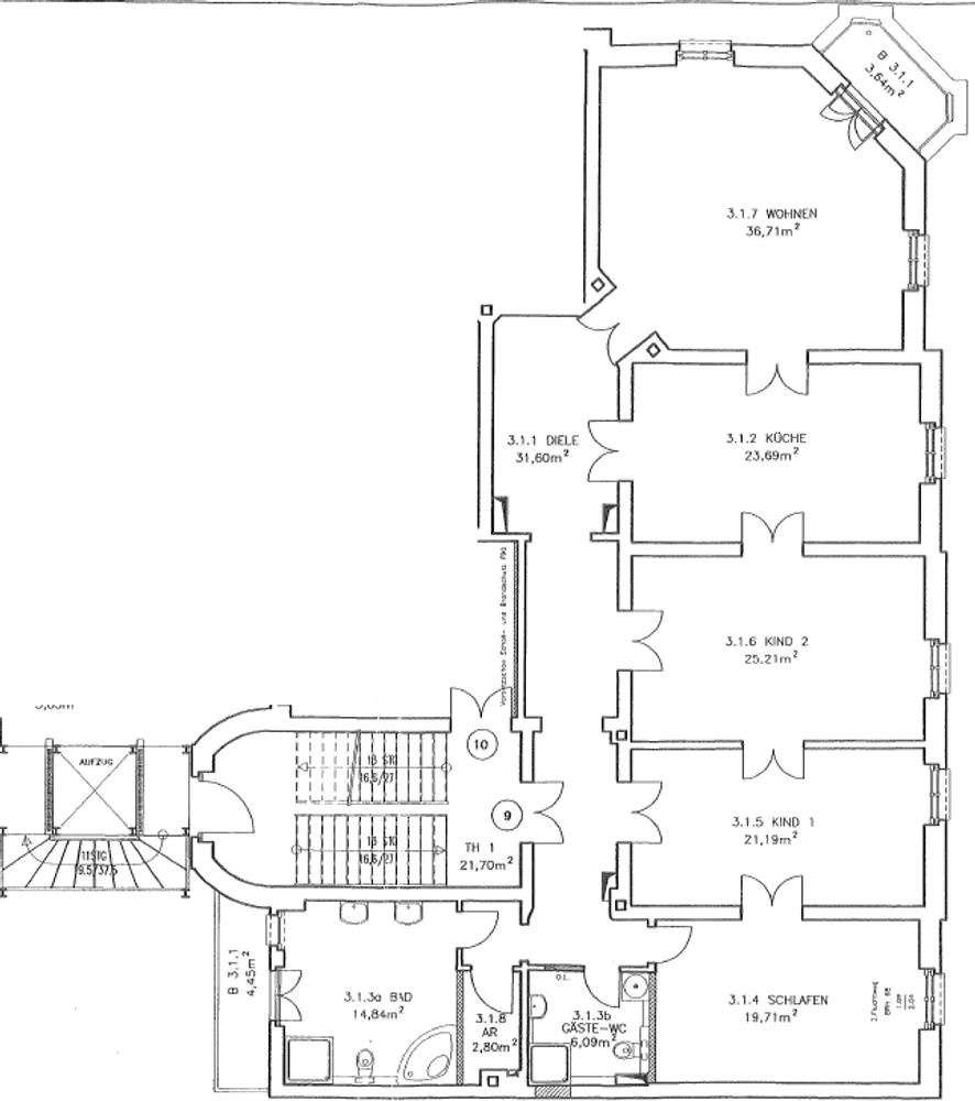 4 room apartment with 186 m² in Leipzig – Photo 2