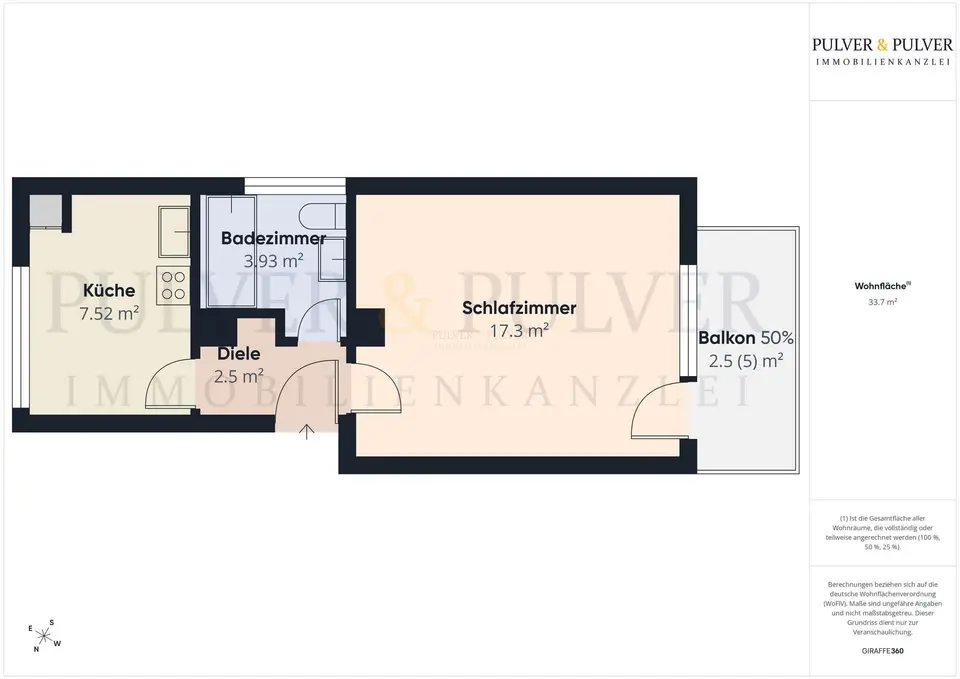2 Zimmer Wohnung mit 34 m² in Bochum – Bild 7