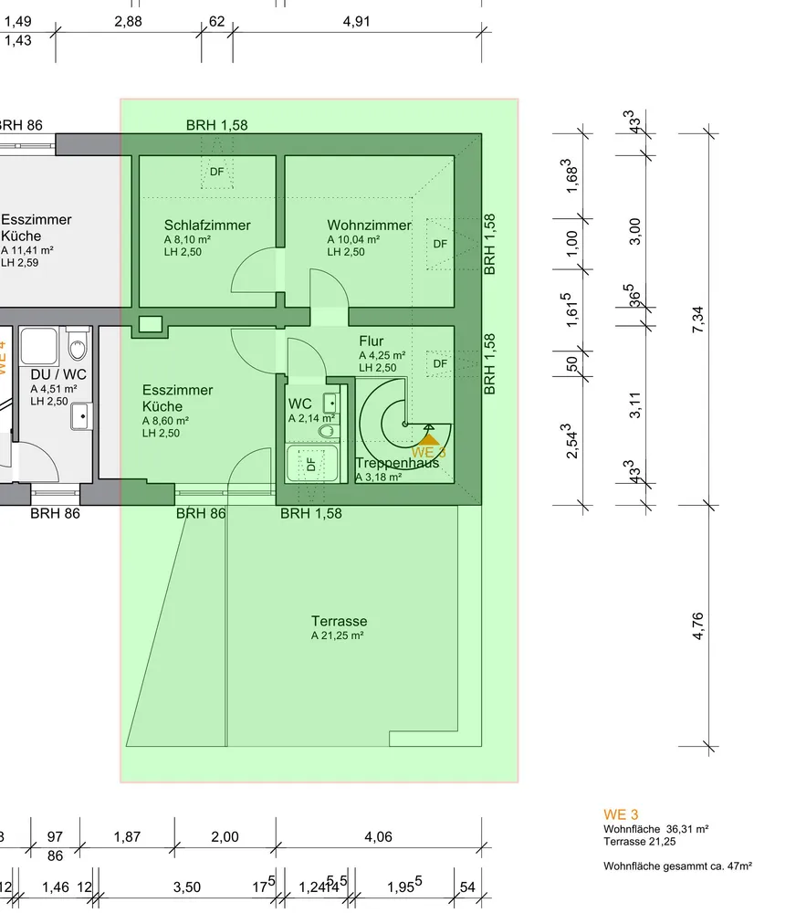 2 room apartment with 47 m² in Mannheim – Photo 2