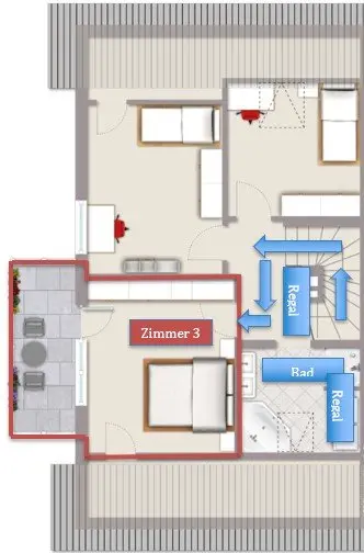 WG-Zimmer mit 21 m² in Karlsruhe – Bild 6