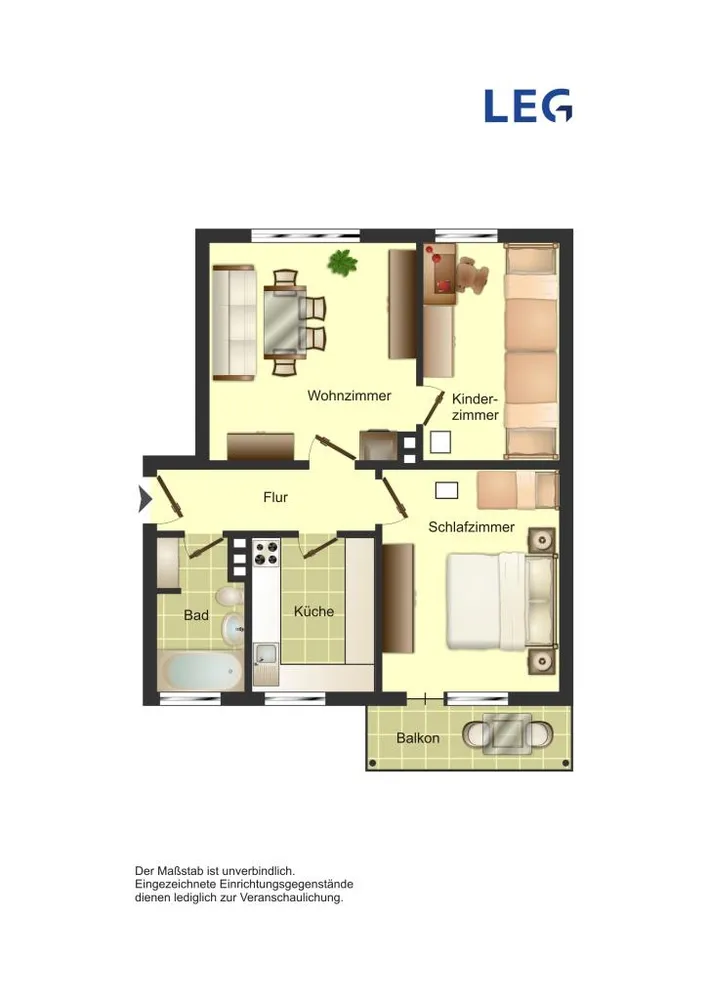 2 Zimmer Wohnung mit 57 m² in Bielefeld – Bild 3