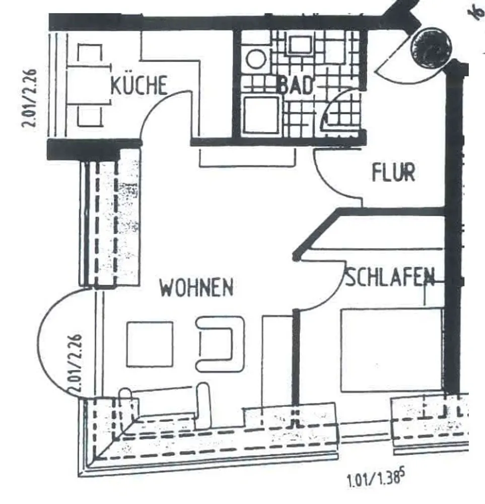 2 Zimmer Wohnung mit 41 m² in Halle (Saale) – Bild 6