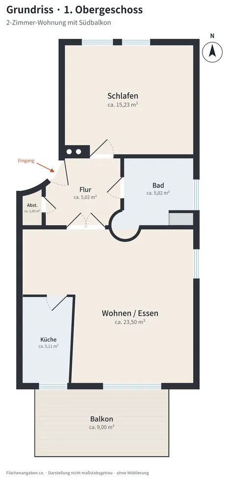 2 Zimmer Wohnung mit 59 m² in Ingolstadt – Bild 4