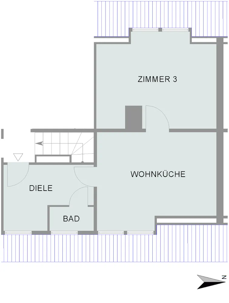 1 Zimmer Wohnung mit 37 m² in Bremen – Bild 2