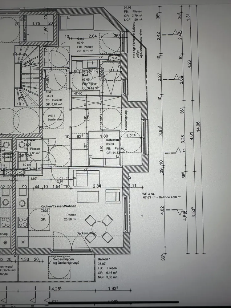 3 Zimmer Wohnung mit 75 m² in München – Bild 3
