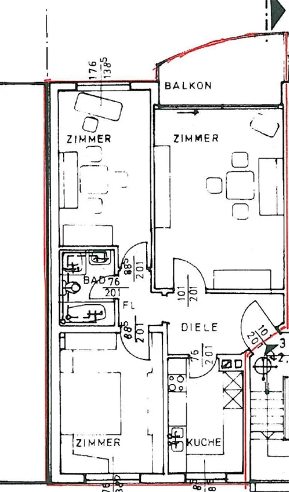 3 room apartment with 82 m² in Frankfurt am Main – Photo 8