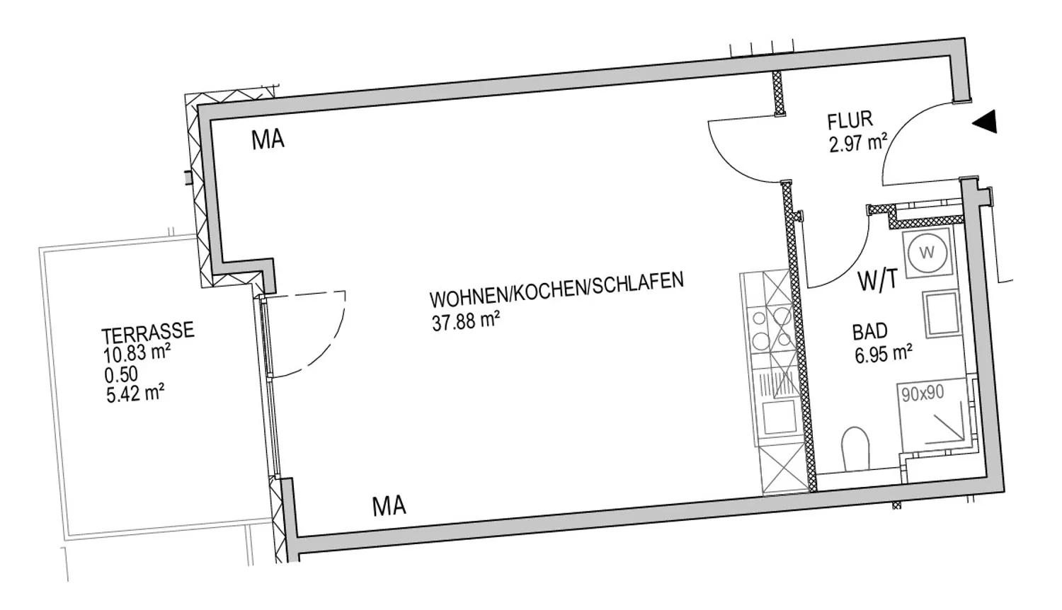 1 Zimmer Wohnung mit 54 m² in Mainz – Bild 9