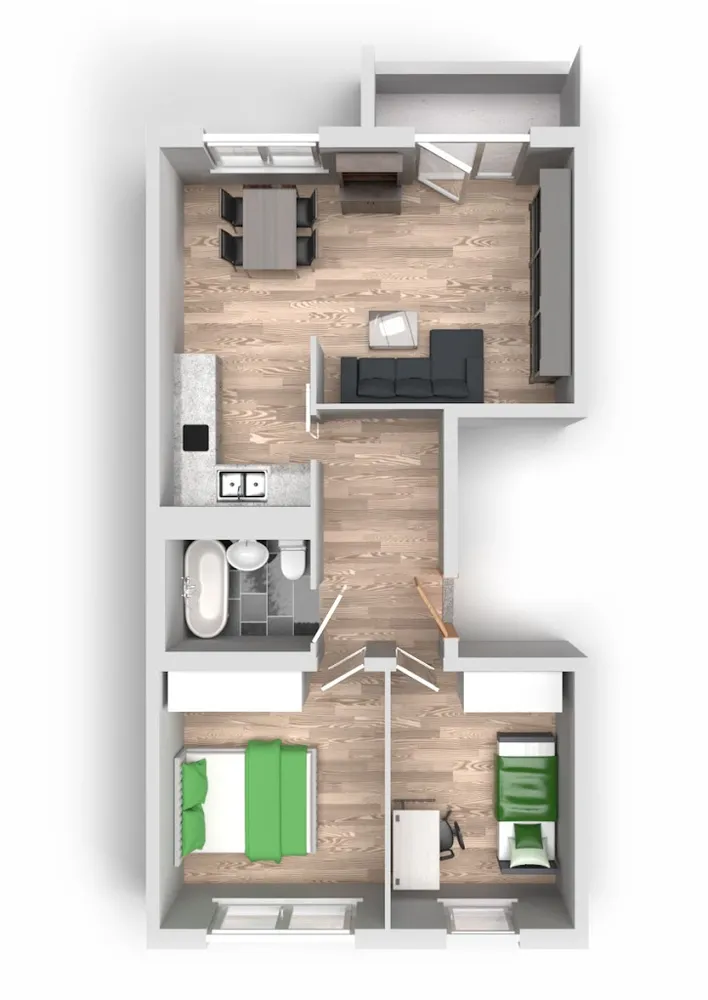 3 Zimmer Wohnung mit 57 m² in Halle (Saale) – Bild 8