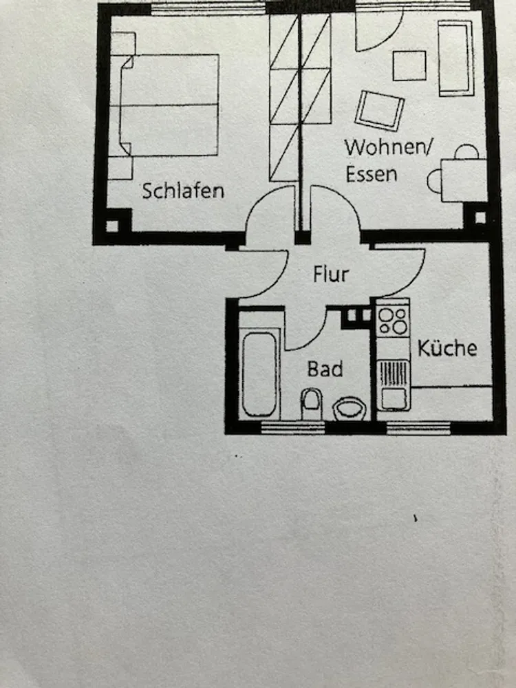 2 Zimmer Wohnung mit 43 m² in Pforzheim – Bild 1