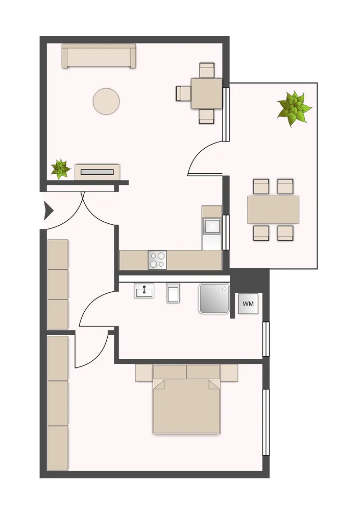 2 Zimmer Wohnung mit 60 m² in Landshut – Bild 3