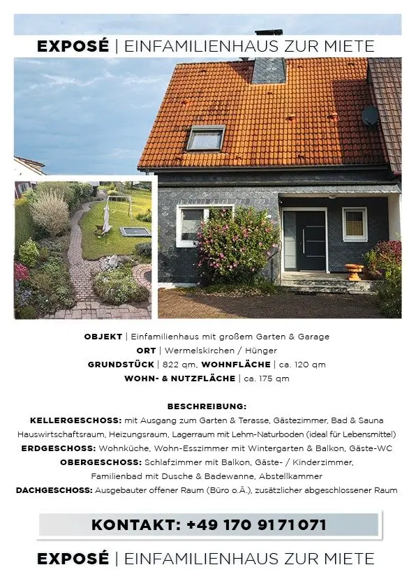 5 Zimmer Haus mit 120 m² in Haan – Bild 1