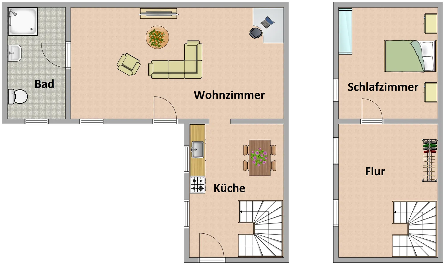2 Zimmer Wohnung mit 74 m² in Meiningen – Bild 4