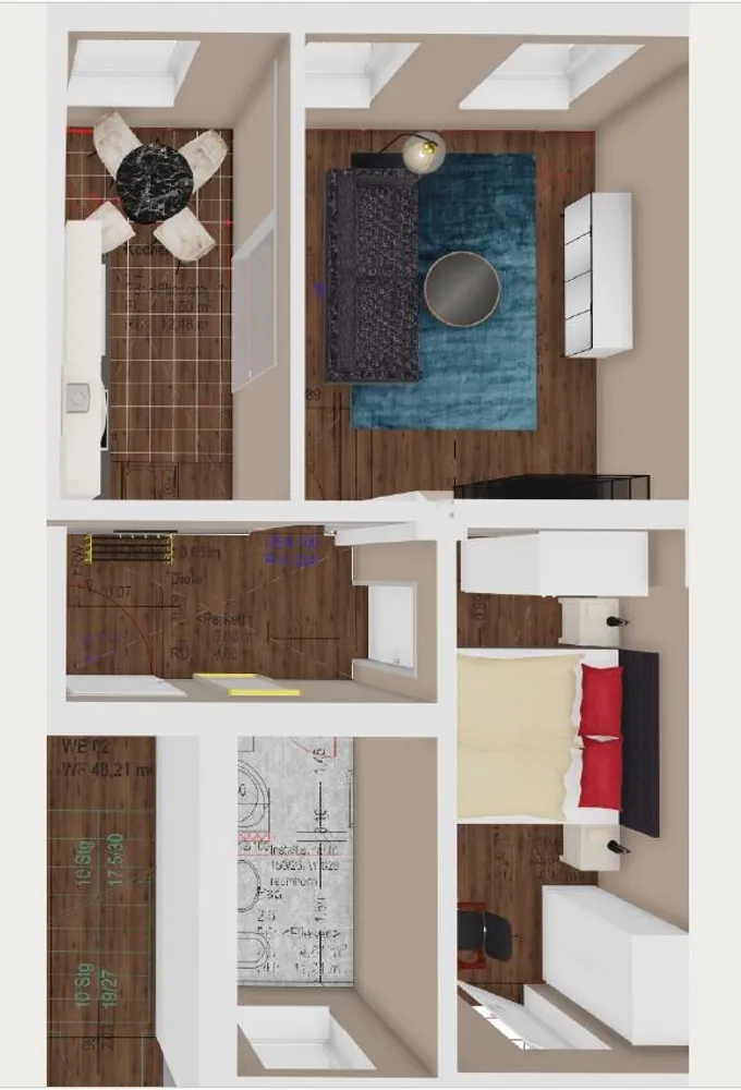 2 Zimmer Wohnung mit 48 m² in Leipzig – Bild 2