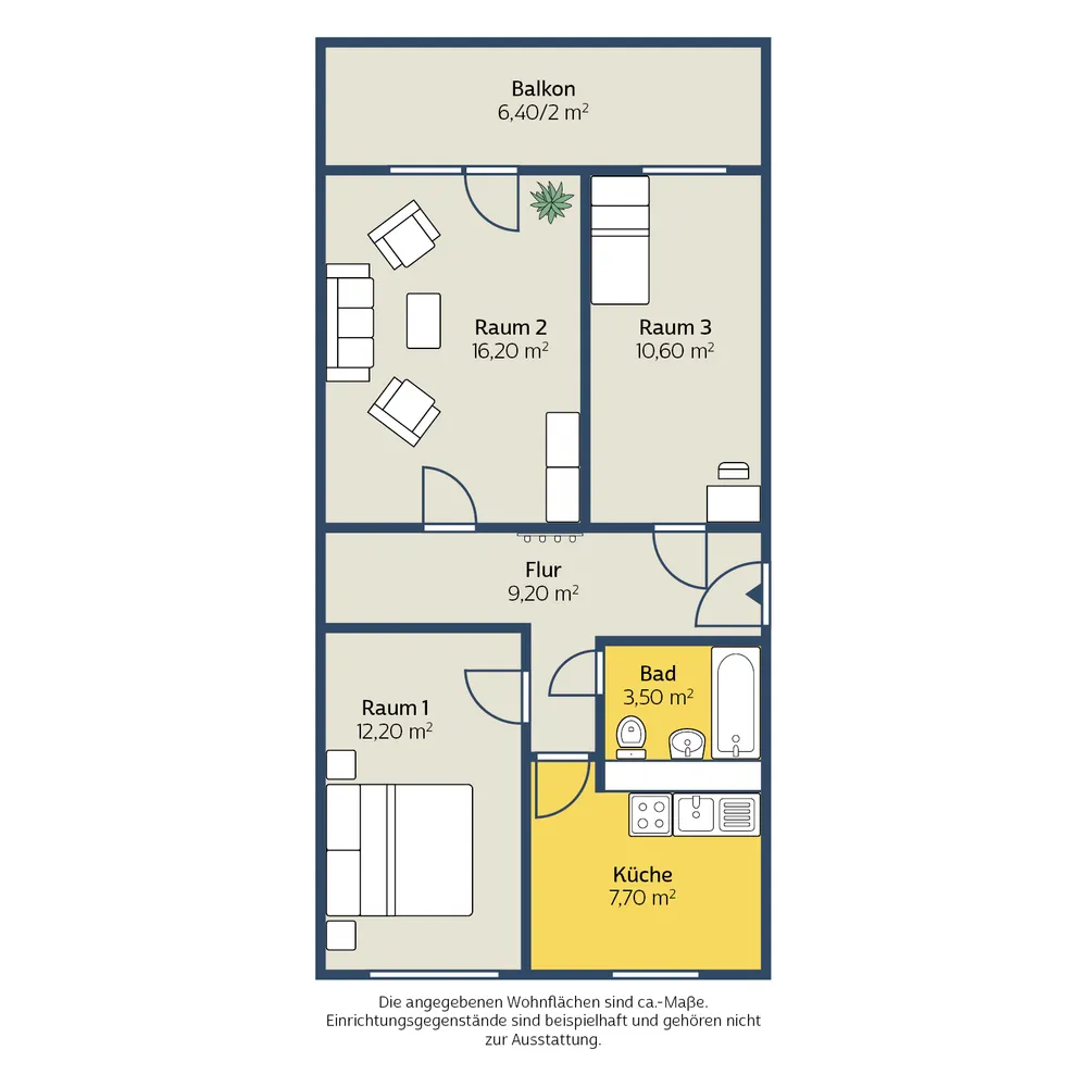 3 Zimmer Wohnung mit 63 m² in Leipzig – Bild 10