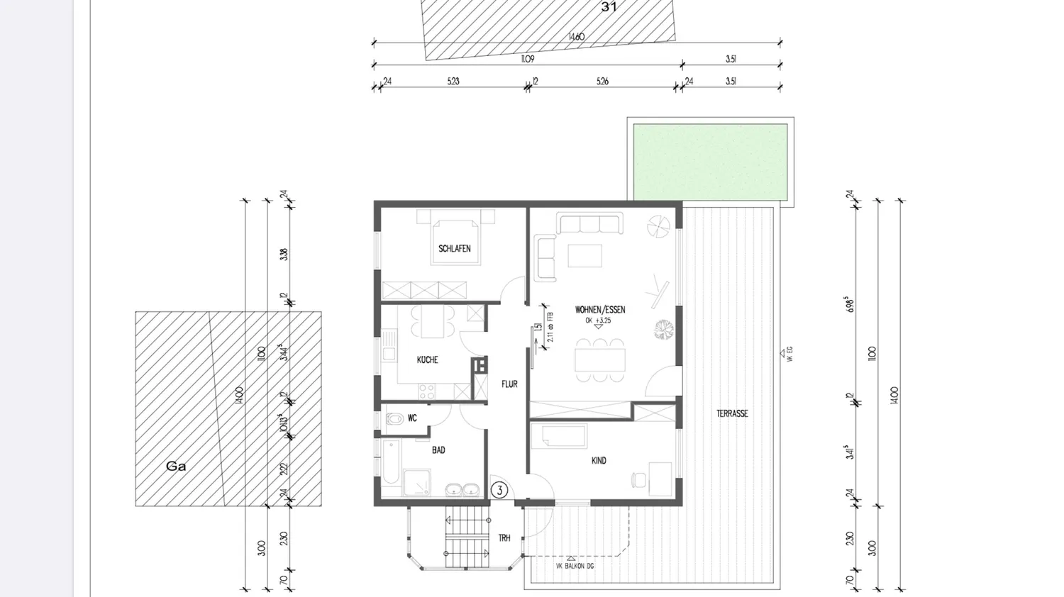 3 room apartment with 104 m² in Fellbach – Photo 2
