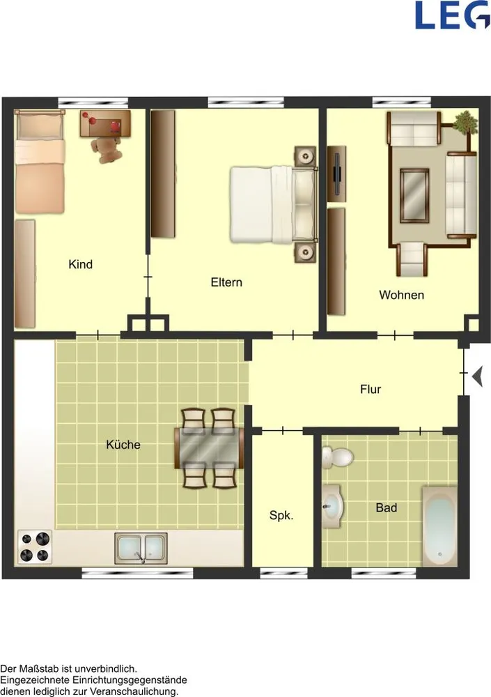 3 room apartment with 70 m² in Bielefeld – Photo 2