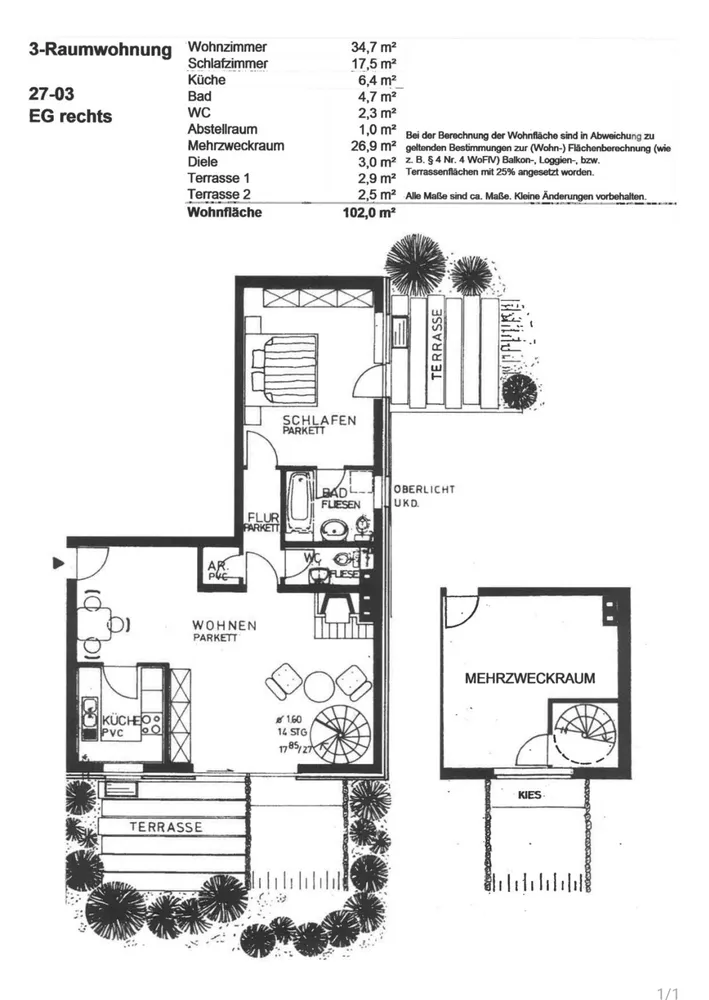 3 Zimmer Wohnung mit 102 m² in Ratingen – Bild 11