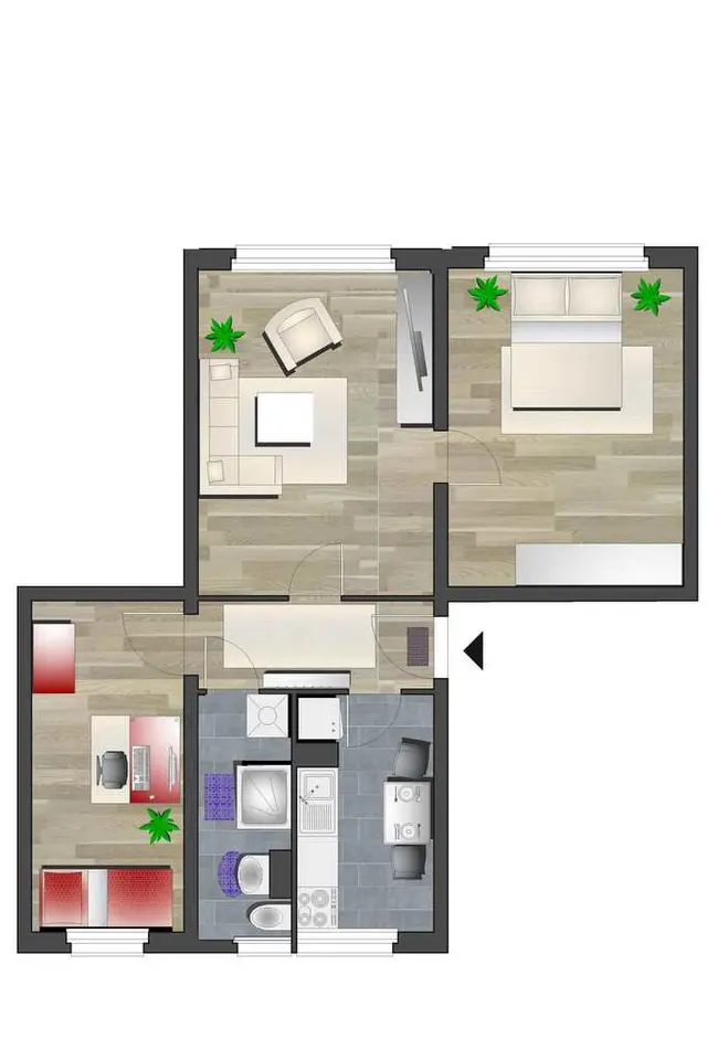 3 room apartment with 59 m² in Chemnitz – Photo 5