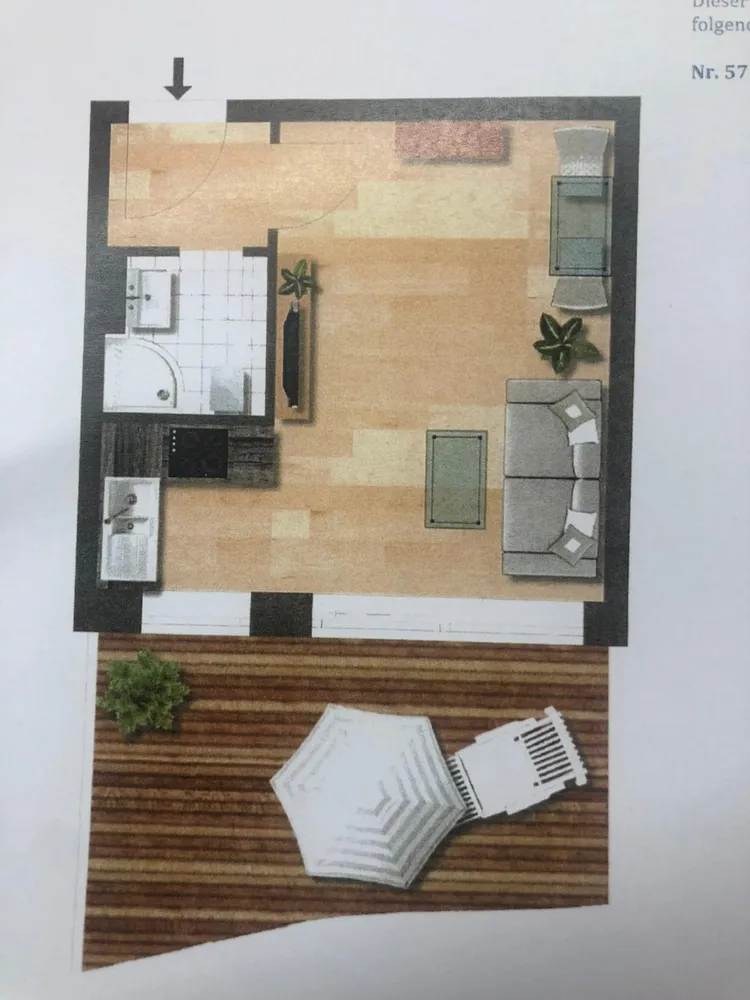 1 room apartment with 38 m² in Munich – Photo 10