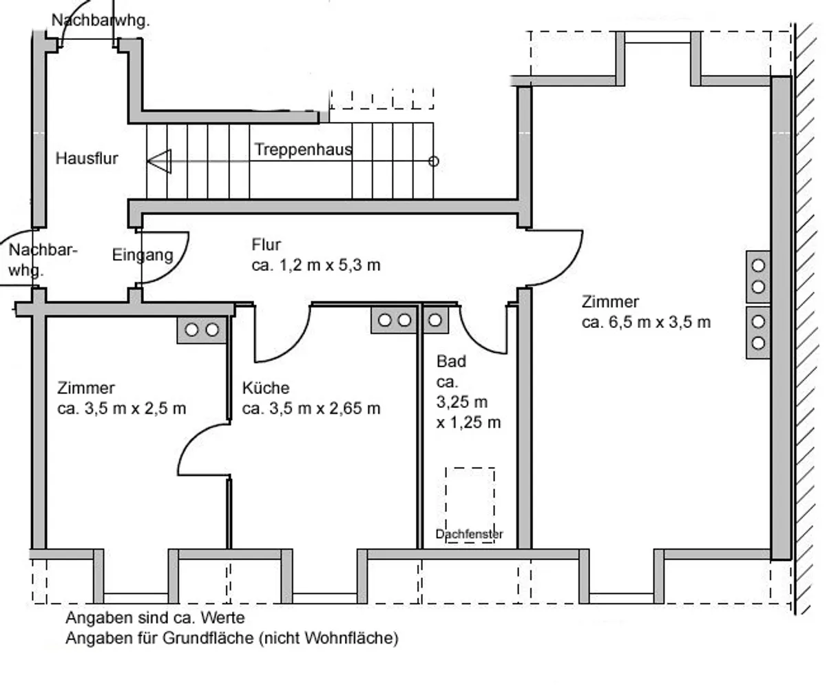 2 Zimmer Wohnung mit 47 m² in Hannover – Bild 1