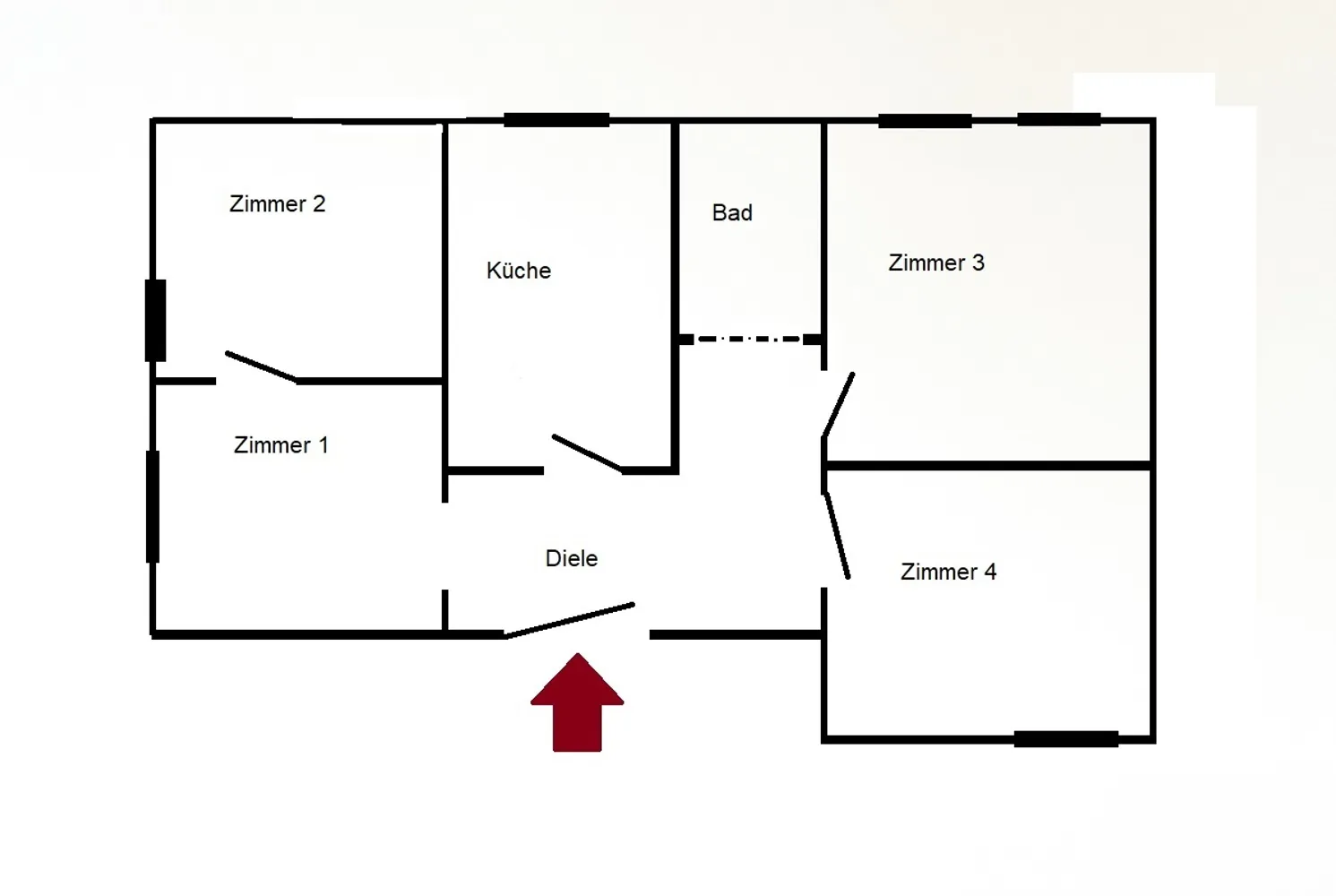 4 Zimmer Wohnung mit 80 m² in Wiesbaden – Bild 1