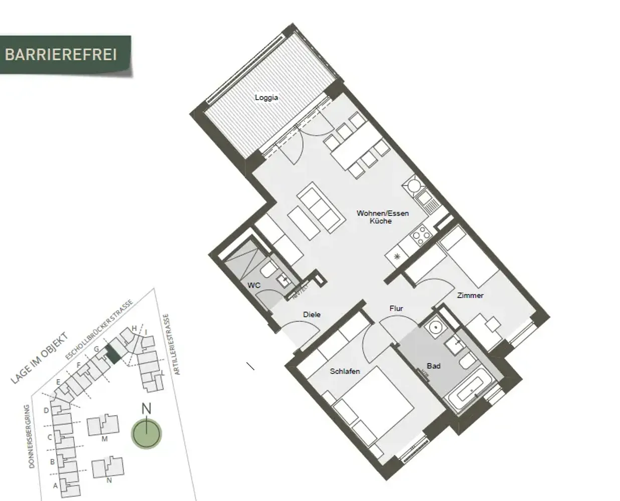 3 Zimmer Wohnung mit 80 m² in Darmstadt – Bild 9