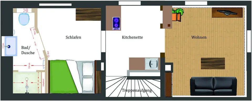 WG-Zimmer mit 35 m² in Troisdorf – Bild 6