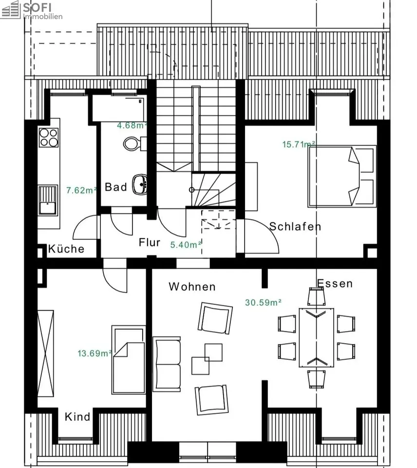 4 Zimmer Wohnung mit 78 m² in Wuppertal – Bild 7