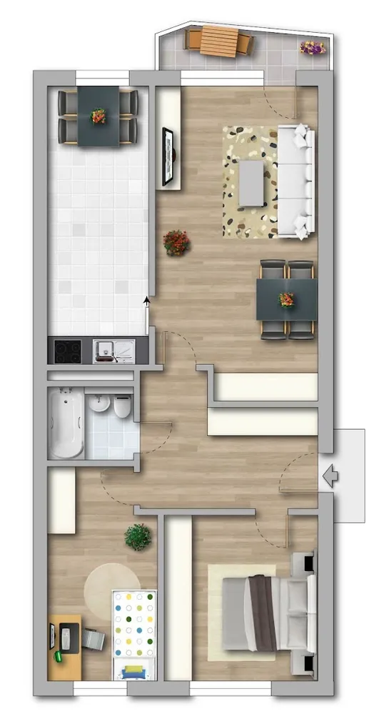 3 room apartment with 72 m² in Gotha – Photo 5