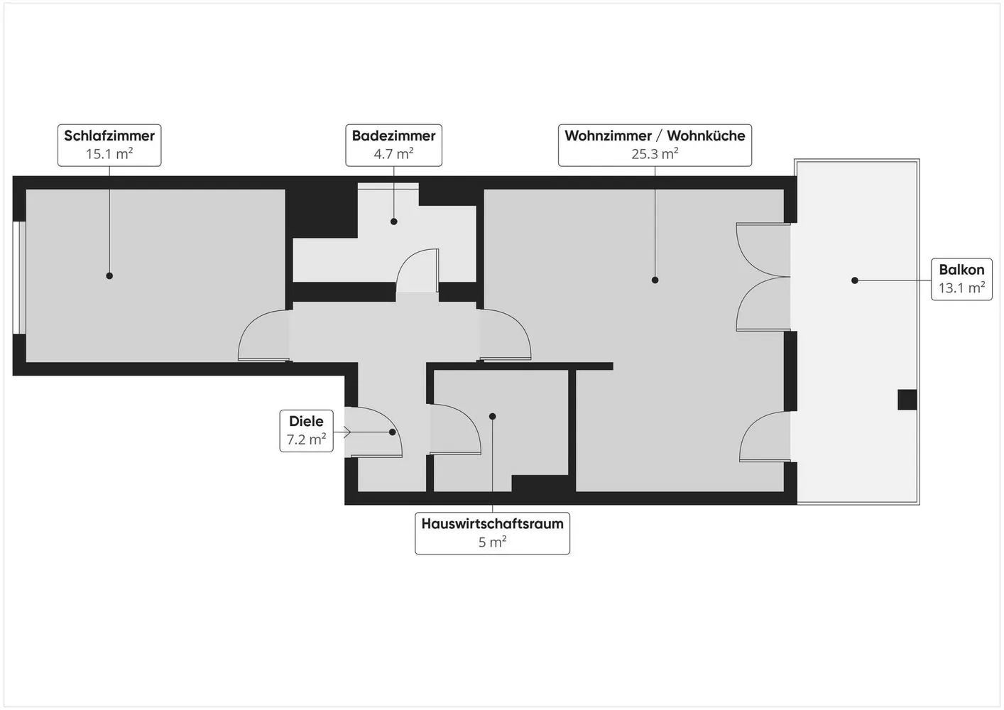2 Zimmer Wohnung mit 65 m² in Rostock – Bild 8