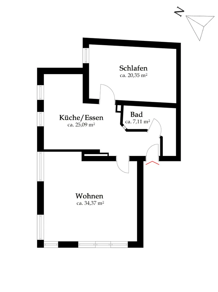 2 Zimmer Wohnung mit 87 m² in Gießen – Bild 5