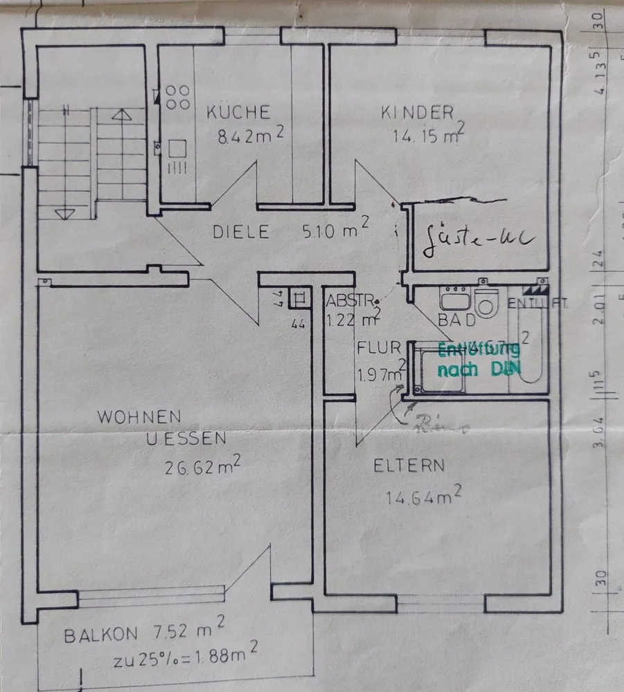 4 Zimmer Wohnung mit 78 m² in Bochum – Bild 2