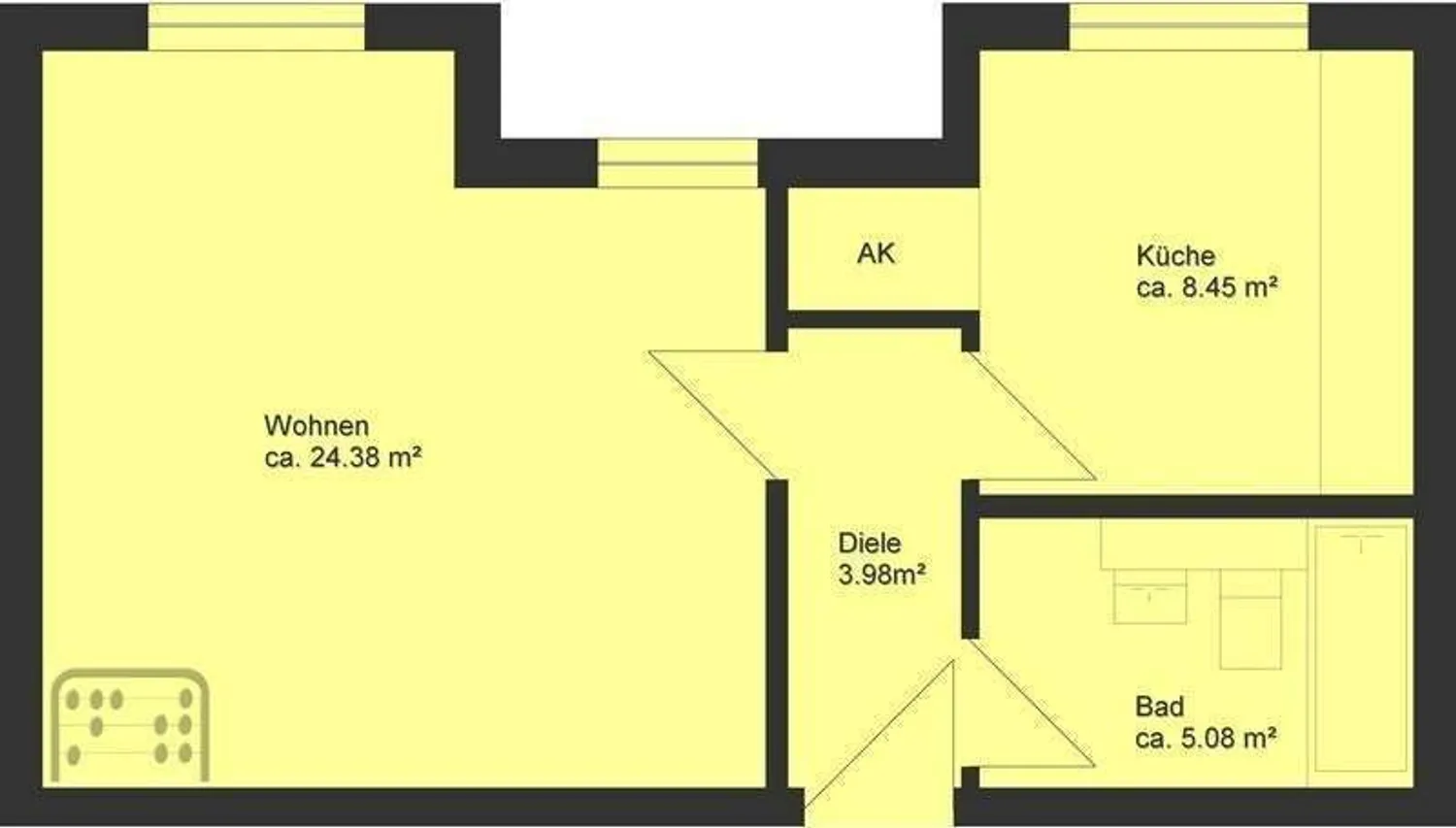 1 Zimmer Wohnung mit 43 m² in Leipzig – Bild 3