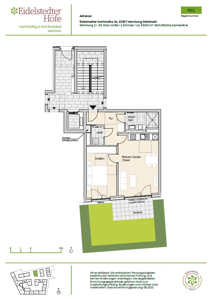 2 room apartment with 59 m² in Hamburg – Photo 9