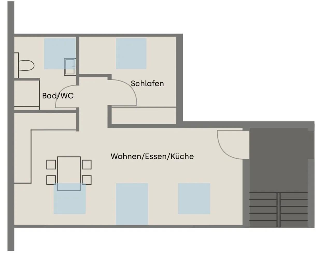 2 room apartment with 45 m² in Fellbach – Photo 3