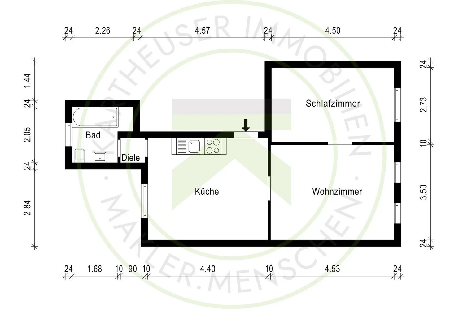 2 Zimmer Wohnung mit 50 m² in Velbert – Bild 8