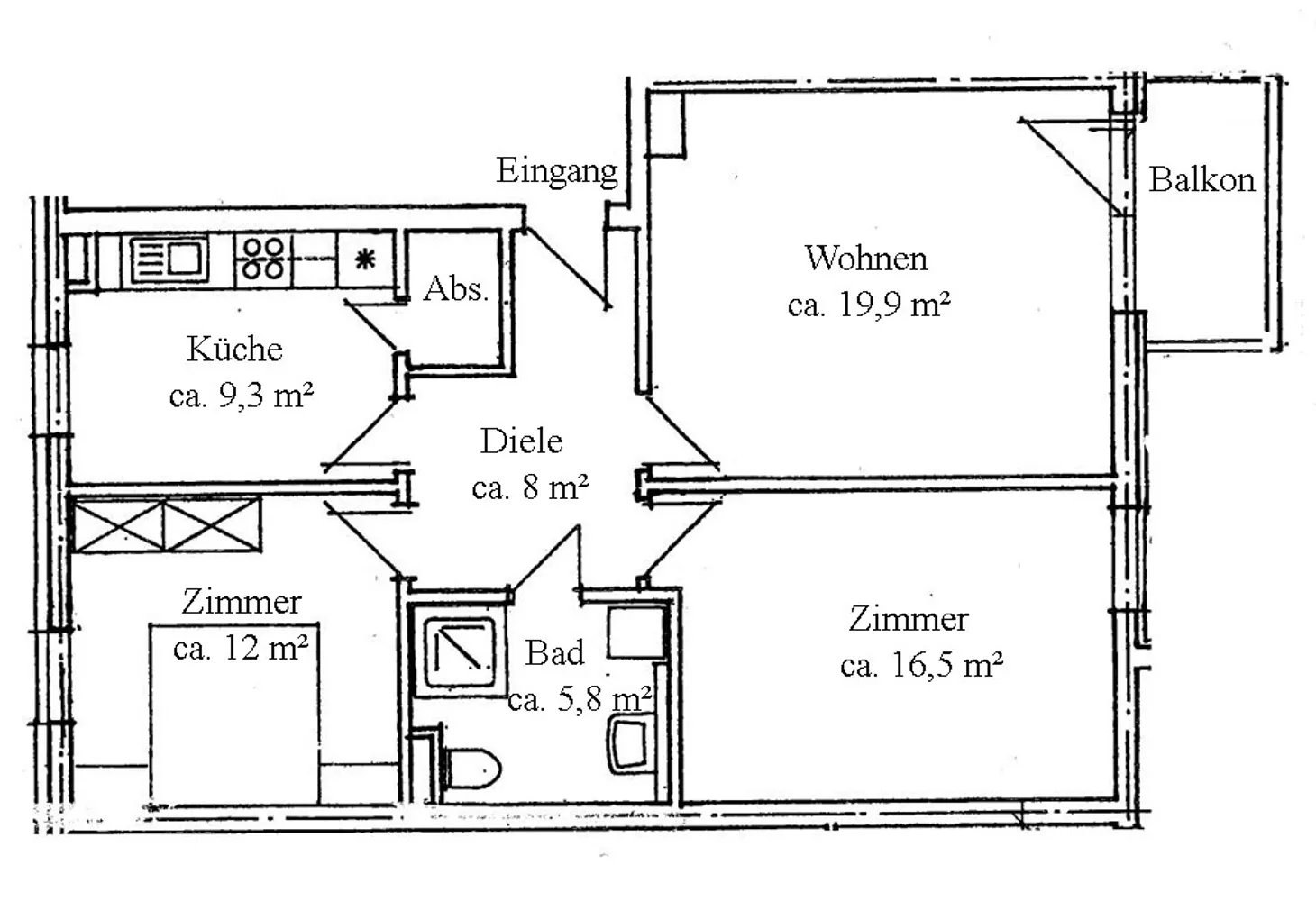 3 Zimmer Wohnung mit 75 m² in Dresden – Bild 6
