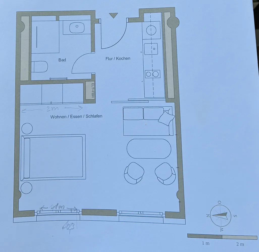 1 Zimmer Wohnung mit 30 m² in München – Bild 3