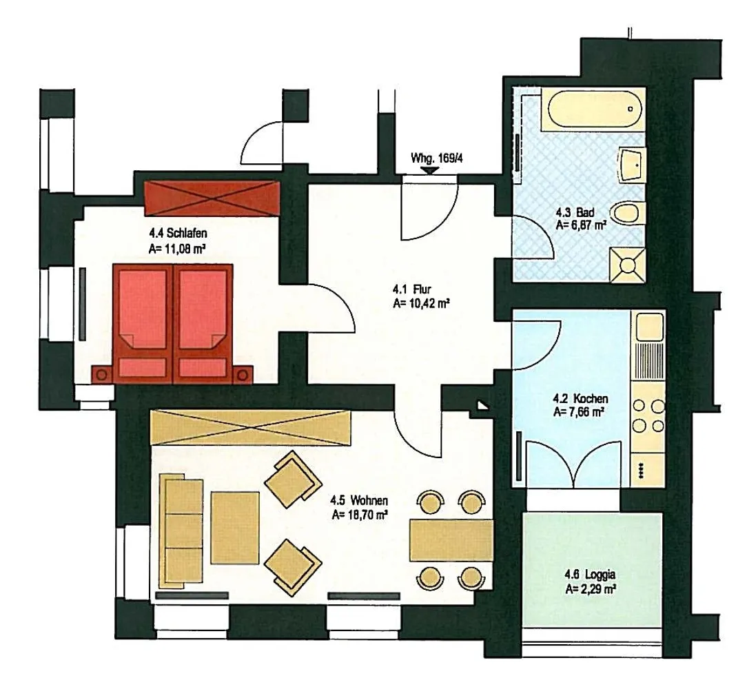 2 Zimmer Wohnung mit 57 m² in Dresden – Bild 2